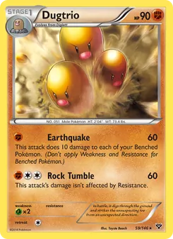 Dugtrio, XY, no. 59