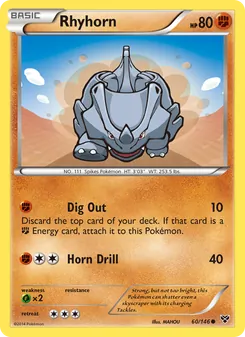 Rhyhorn, XY, no. 60