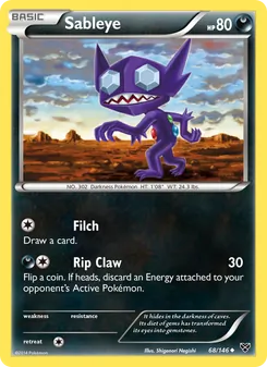 Sableye, XY, no. 68