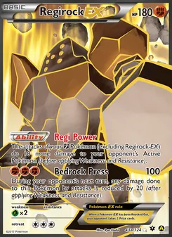 Regirock EX, Fates Collide, no. 43a