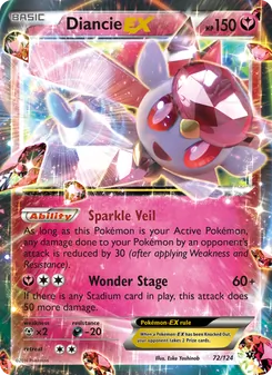 Diancie EX, Fates Collide, no. 72