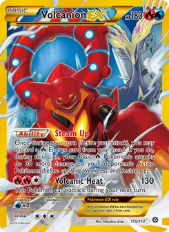 Volcanion EX, Steam Siege, no. 115