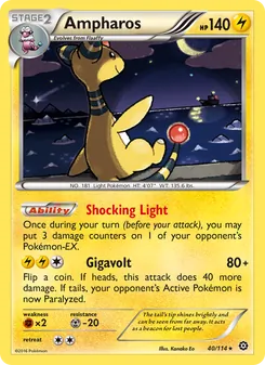 Ampharos, Steam Siege, no. 40