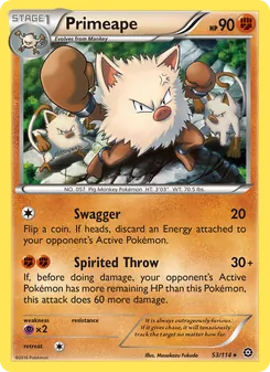 Primeape, Steam Siege, no. 53