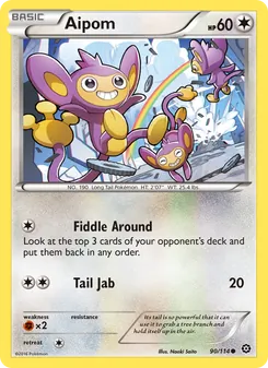 Aipom, Steam Siege, no. 90