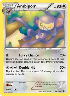 Ambipom, Steam Siege, no. 91