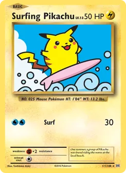 Surfing Pikachu, Evolutions, no. 111