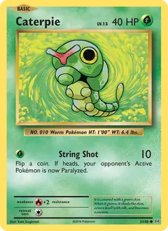 Caterpie, Evolutions, no. 3
