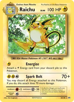 Raichu, Evolutions, no. 36
