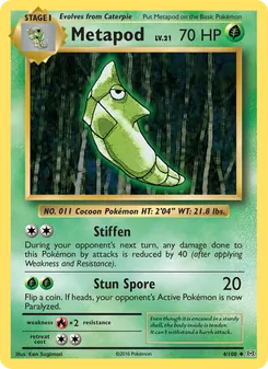 Metapod, Evolutions, no. 4