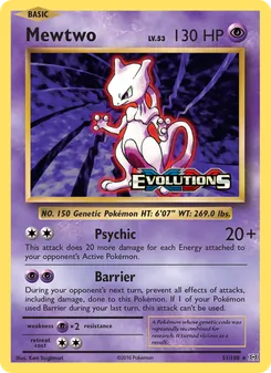 Mewtwo, Evolutions, no. 51