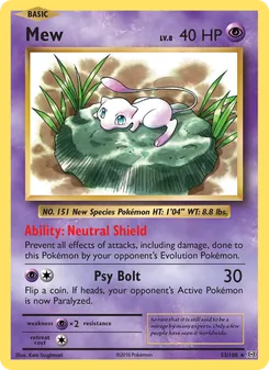 Mew, Evolutions, no. 53