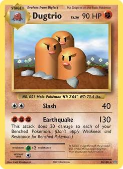 Dugtrio, Evolutions, no. 56