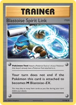Blastoise Spirit Link, Evolutions, no. 73