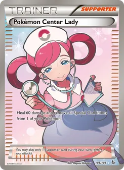 Pokémon Center Lady, Flashfire, no. 105