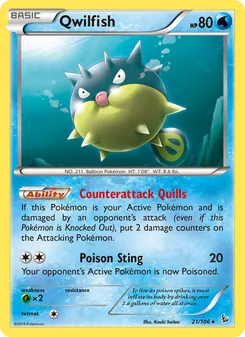 Qwilfish, Flashfire, no. 21