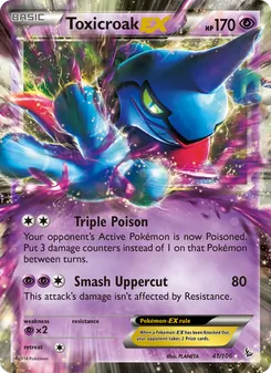 Toxicroak EX, Flashfire, no. 41