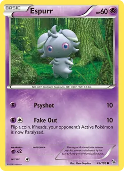 Espurr, Flashfire, no. 42