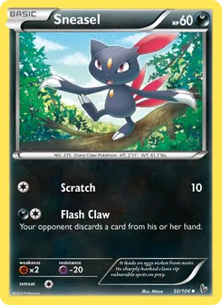 Sneasel, Flashfire, no. 50