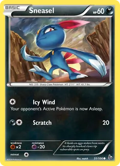 Sneasel, Flashfire, no. 51