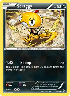 Scraggy, Flashfire, no. 58