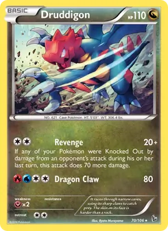 Druddigon, Flashfire, no. 70