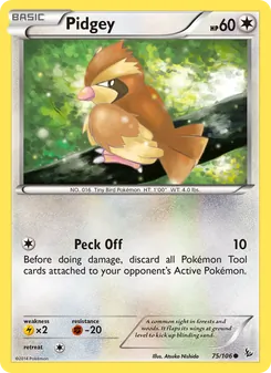 Pidgey, Flashfire, no. 75
