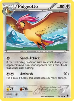Pidgeotto, Flashfire, no. 76