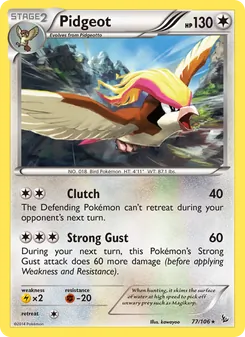 Pidgeot, Flashfire, no. 77