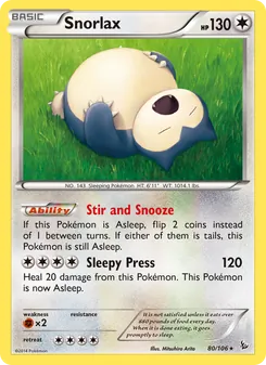 Snorlax, Flashfire, no. 80