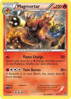 Magmortar, Furious Fists, no. 11