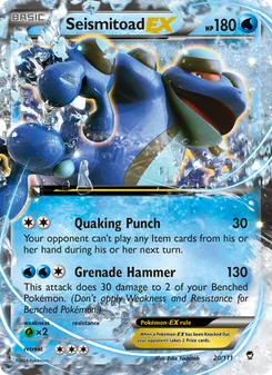 Seismitoad EX, Furious Fists, no. 20