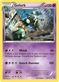 Golurk, Furious Fists, no. 43