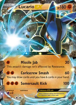 Lucario EX, Furious Fists, no. 54