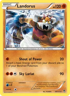 Landorus, Furious Fists, no. 58