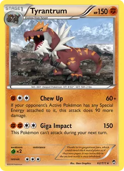 Tyrantrum, Furious Fists, no. 62