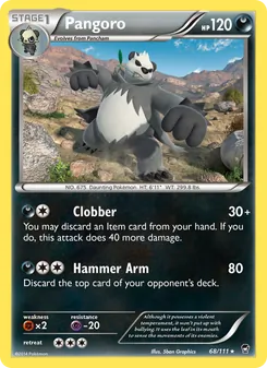 Pangoro, Furious Fists, no. 68