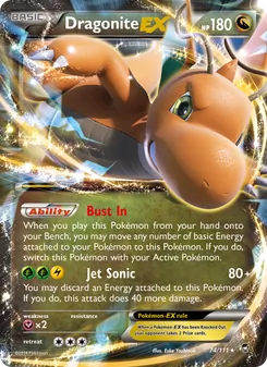 Dragonite EX, Furious Fists, no. 74