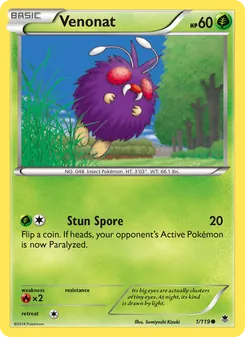 Venonat, Phantom Forces, no. 1