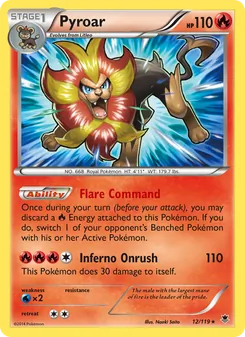Pyroar, Phantom Forces, no. 12