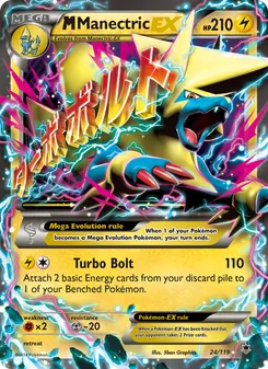 M Manectric EX, Phantom Forces, no. 24