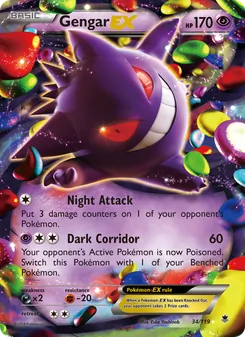 Gengar EX, Phantom Forces, no. 34