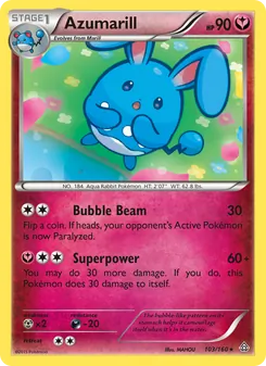 Azumarill, Primal Clash, no. 103