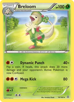 Breloom, Primal Clash, no. 16