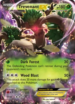 Trevenant EX, Primal Clash, no. 19