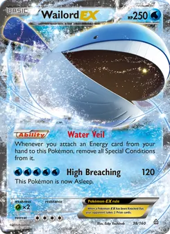 Wailord EX, Primal Clash, no. 38