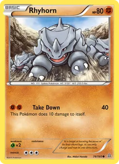 Rhyhorn, Primal Clash, no. 74
