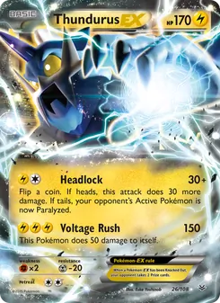 Thundurus EX, Roaring Skies, no. 26