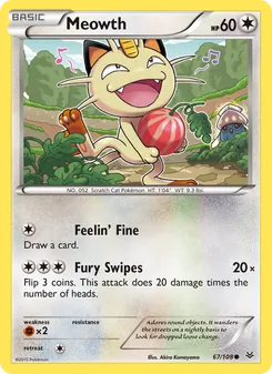 Meowth, Roaring Skies, no. 67