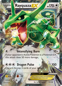 Rayquaza EX, Roaring Skies, no. 75